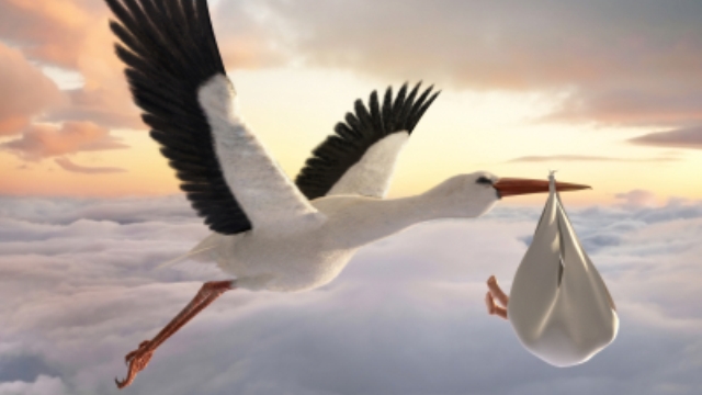Stork & Baby